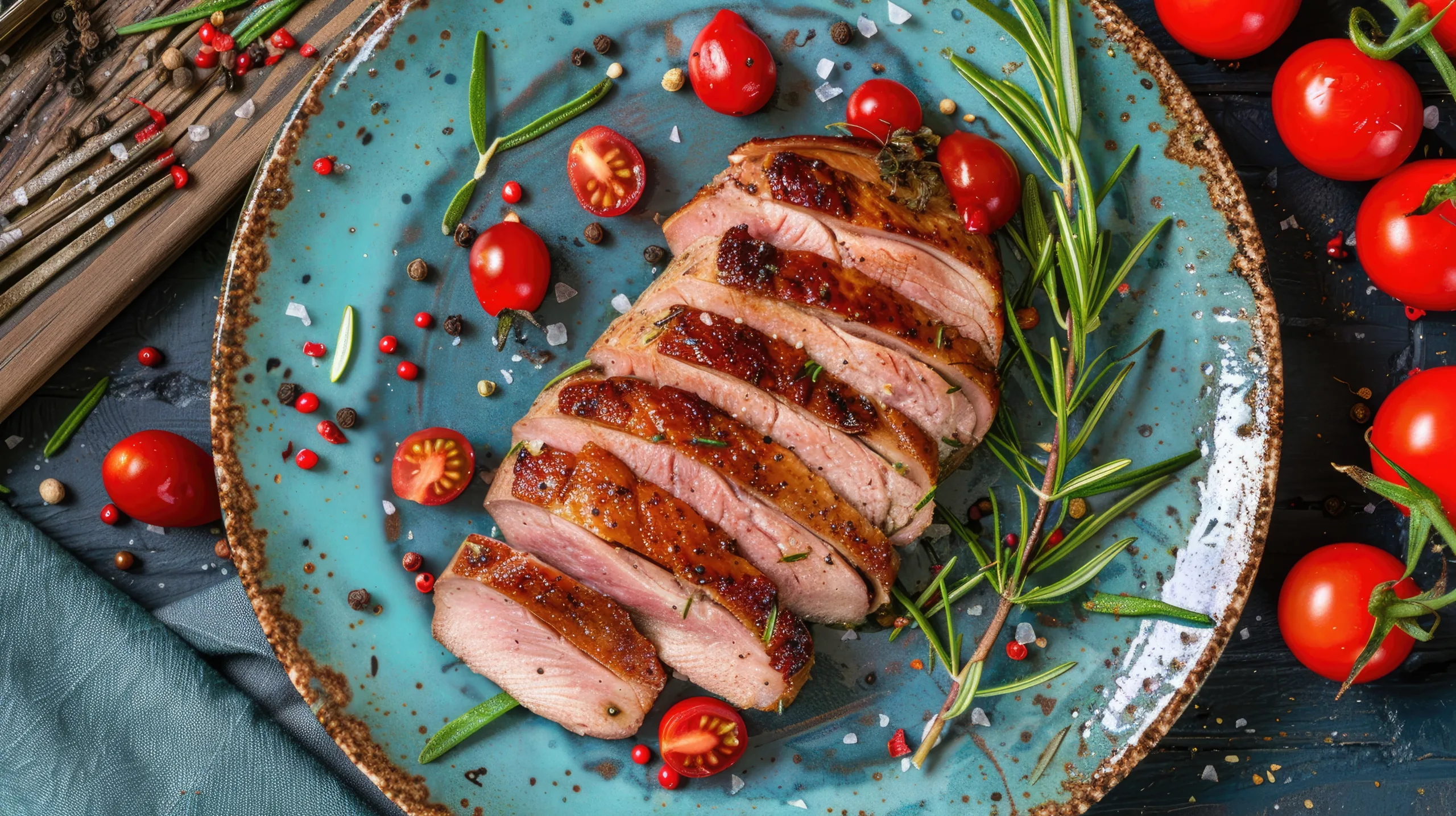 Sliced duck breast meal in Bray in Maidenhead